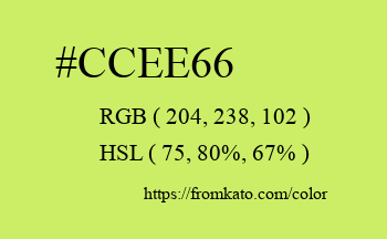 Color: #ccee66