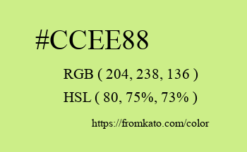 Color: #ccee88