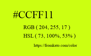 Color: #ccff11