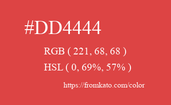 Color: #dd4444