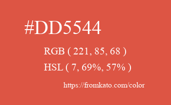 Color: #dd5544