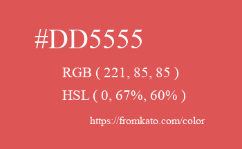 Color: #dd5555