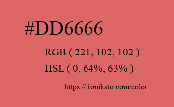 Color: #dd6666
