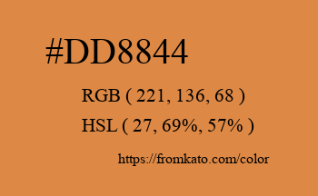 Color: #dd8844