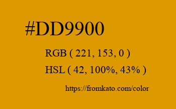Color: #dd9900