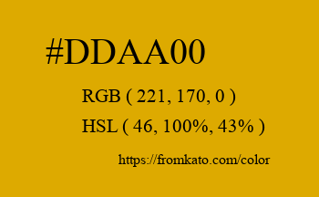 Color: #ddaa00