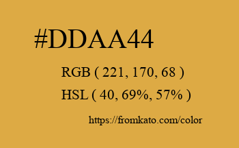 Color: #ddaa44