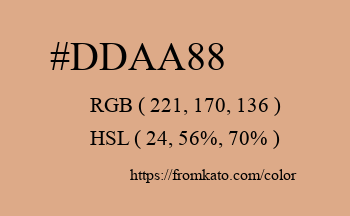 Color: #ddaa88