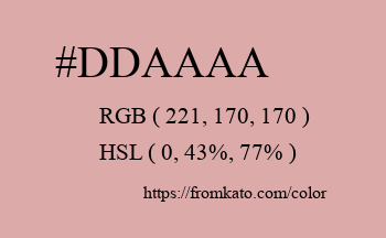 Color: #ddaaaa