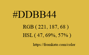 Color: #ddbb44