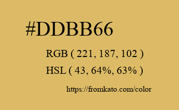 Color: #ddbb66