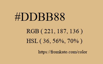 Color: #ddbb88