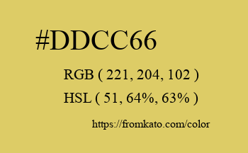 Color: #ddcc66
