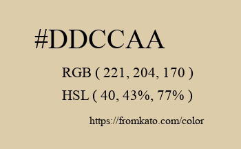 Color: #ddccaa