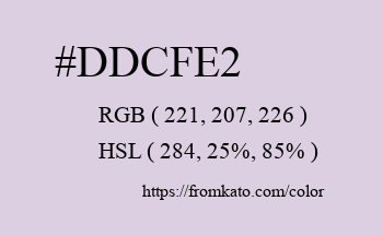 Color: #ddcfe2
