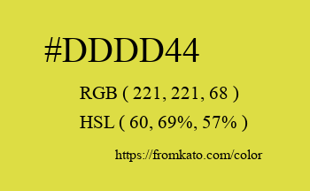 Color: #dddd44