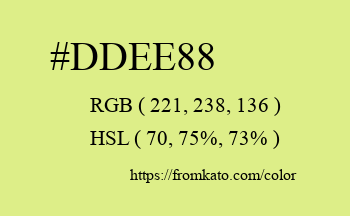 Color: #ddee88
