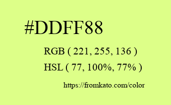 Color: #ddff88