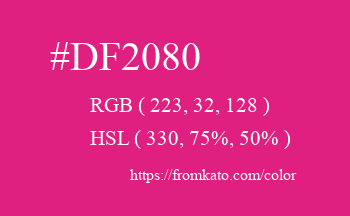 Color: #df2080