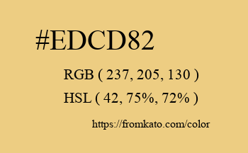 Color: #edcd82