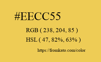 Color: #eecc55