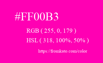 Color: #ff00b3