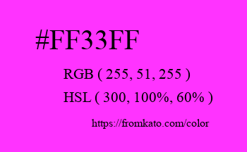 Color: #ff33ff