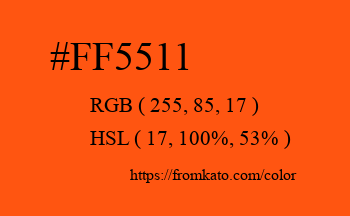 Color: #ff5511