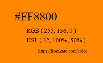 Color: #ff8800