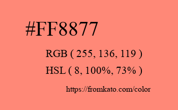 Color: #ff8877