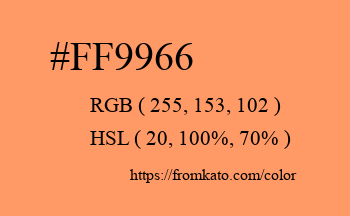 Color: #ff9966