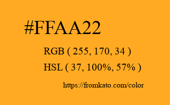 Color: #ffaa22