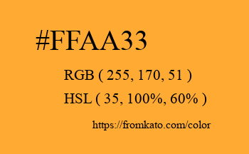 Color: #ffaa33