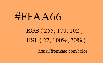 Color: #ffaa66