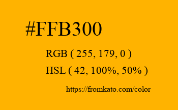 Color: #ffb300