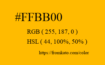 Color: #ffbb00
