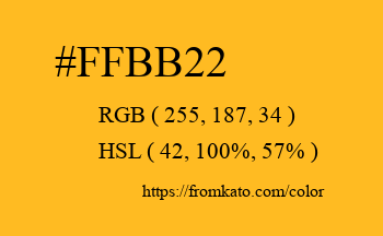 Color: #ffbb22