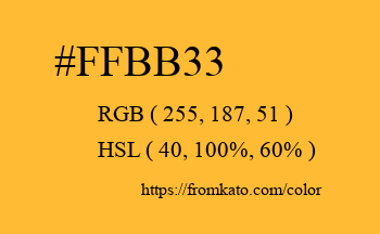 Color: #ffbb33