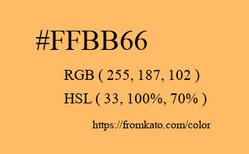 Color: #ffbb66