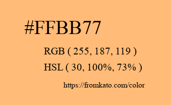Color: #ffbb77