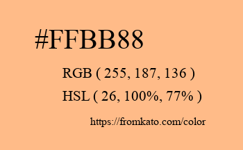 Color: #ffbb88