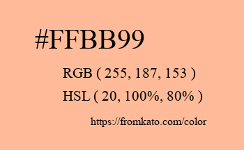 Color: #ffbb99
