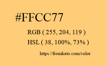 Color: #ffcc77