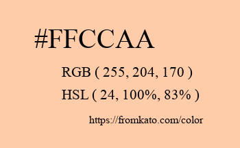Color: #ffccaa