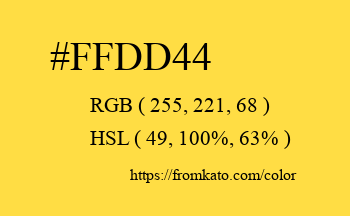Color: #ffdd44