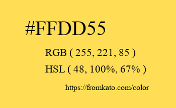 Color: #ffdd55