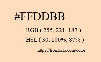 Color: #ffddbb