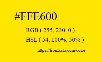 Color: #ffe600