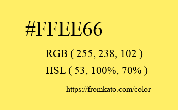 Color: #ffee66