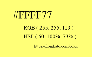 Color: #ffff77